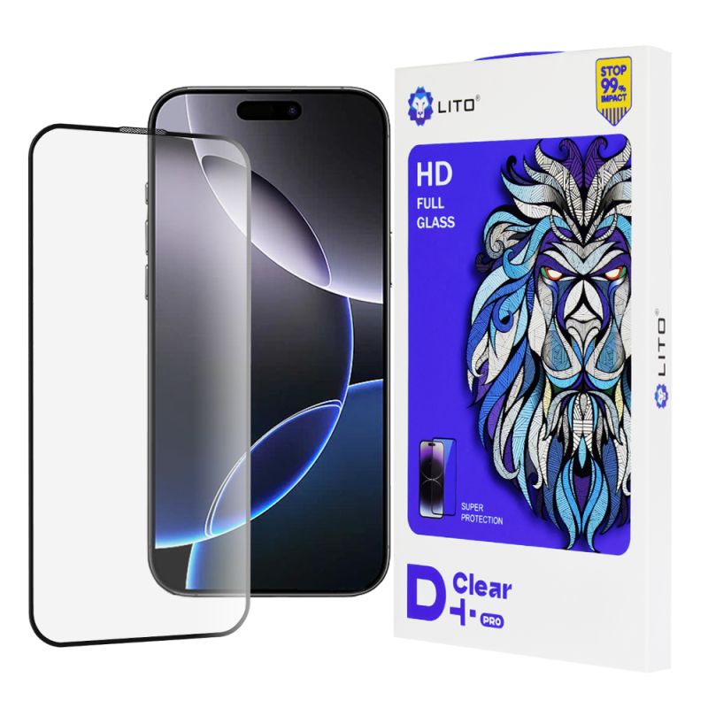Folie pentru iPhone 16 Pro Max - Lito D+ Pro Clear - Black