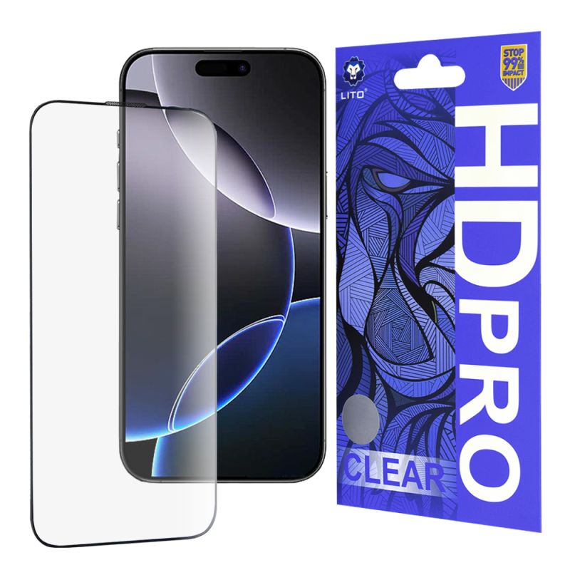 Folie pentru iPhone 16 Pro Max - Lito HD Pro Clear - Black