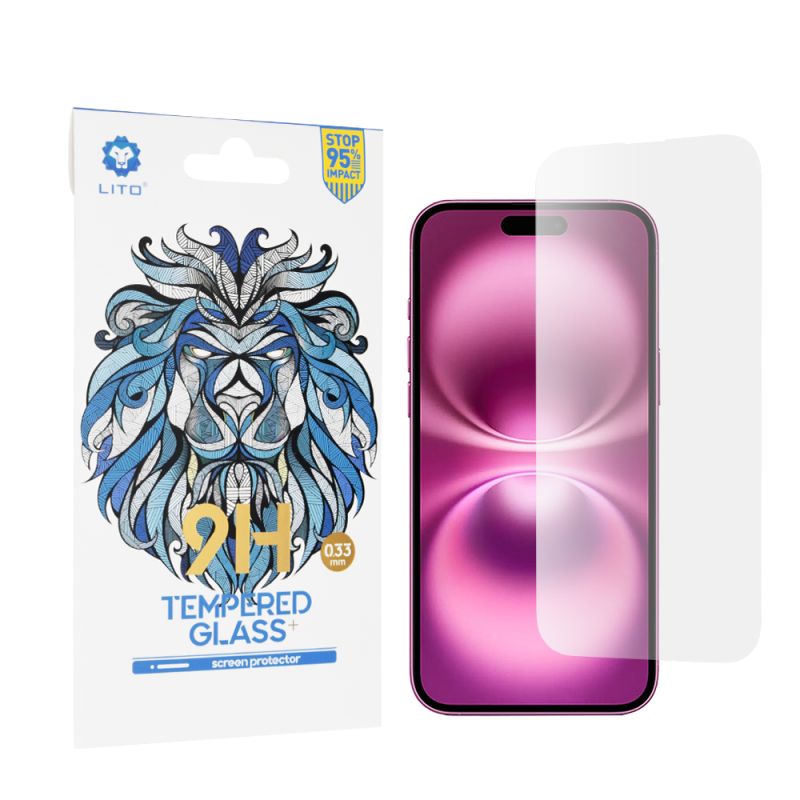Folie pentru iPhone 16 Plus - Lito 2.5D Classic Glass - Clear
