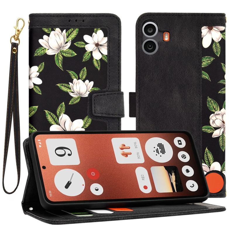 Husa pentru Nothing CMF Phone 1 - Techsuit FlipCraft - Flowers of the Dawn