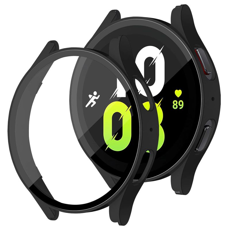 Husa pentru Samsung Galaxy Watch4 / 5 (44mm) + Folie - Techsuit Defense360 Pro - Black