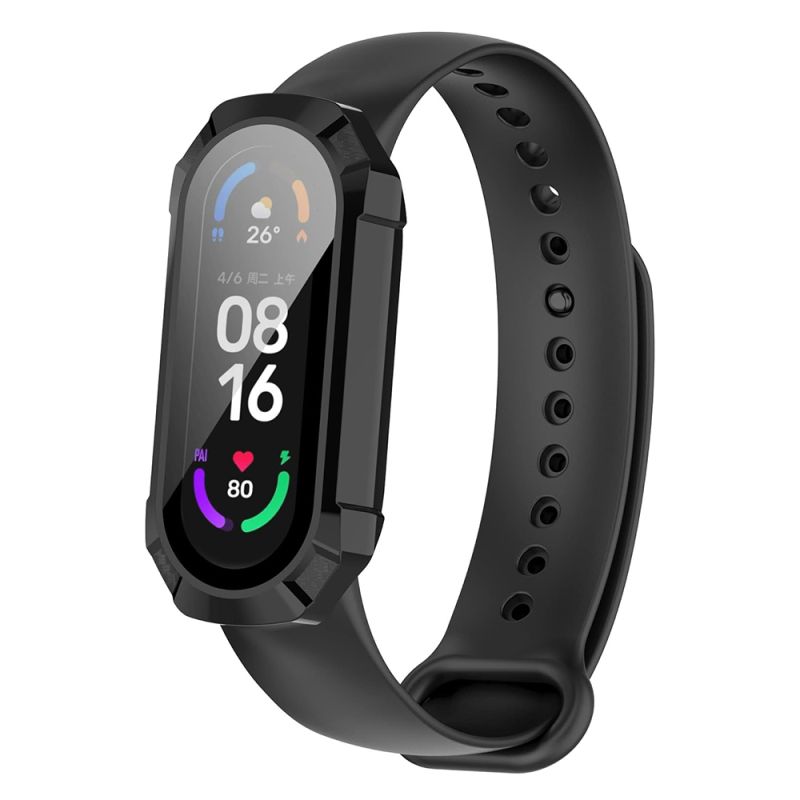 Husa pentru Xiaomi Smart Band 7 / 7 NFC + Folie - Techsuit Defense360 Pro - Black