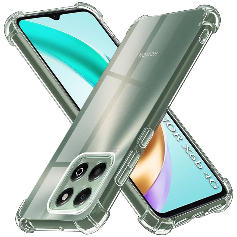 Husa pentru Honor X6b - Techsuit Shockproof Clear Silicone - Clear