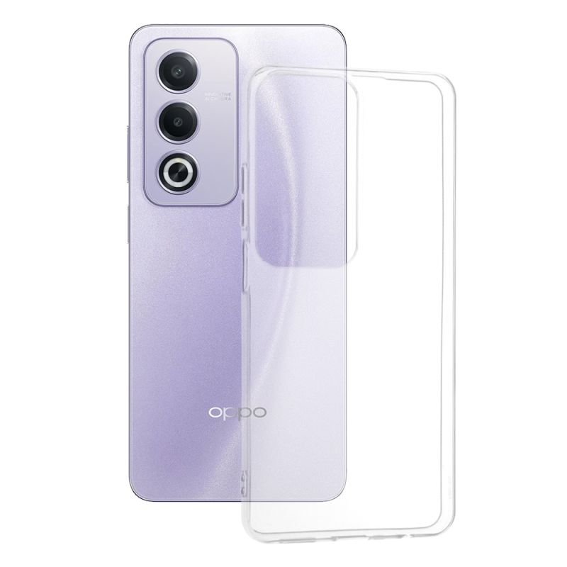 Husa pentru Oppo A80 5G - Techsuit Clear Silicone [Big Lens Hole] - Transparent