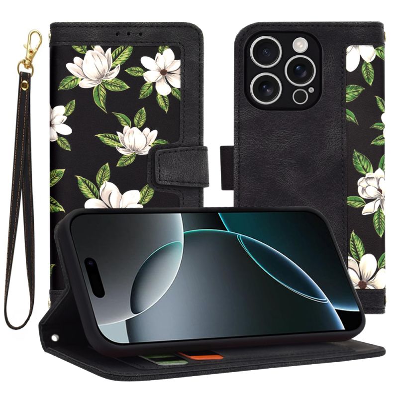 Husa pentru iPhone 16 Pro - Techsuit FlipCraft - Flowers of the Dawn