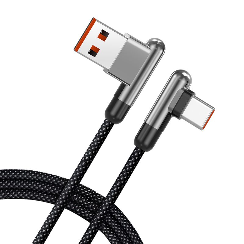 Cablu de Date cu Mufe USB, Type-C 2.4A, 1m - Lito (LD13C) - Black