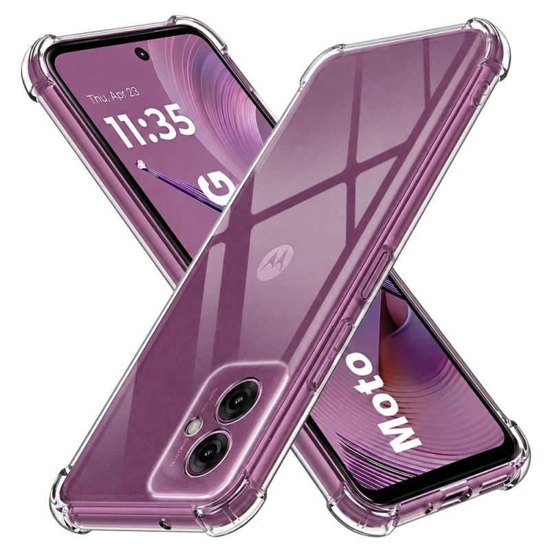 Husa pentru Motorola Moto G55 - Techsuit Shockproof Clear Silicone - Clear