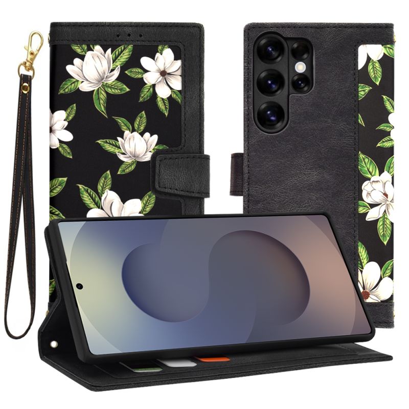 Husa pentru Samsung Galaxy S25 Ultra - Techsuit FlipCraft - Flowers of the Dawn