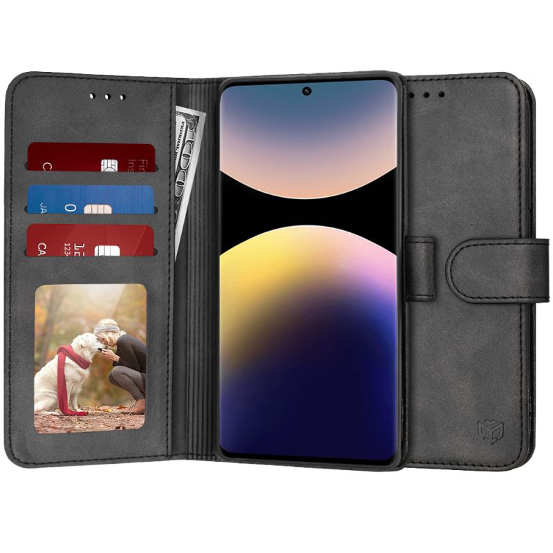 Husa pentru Xiaomi Redmi Note 14 Pro+ 5G - Techsuit Diary Book - Black