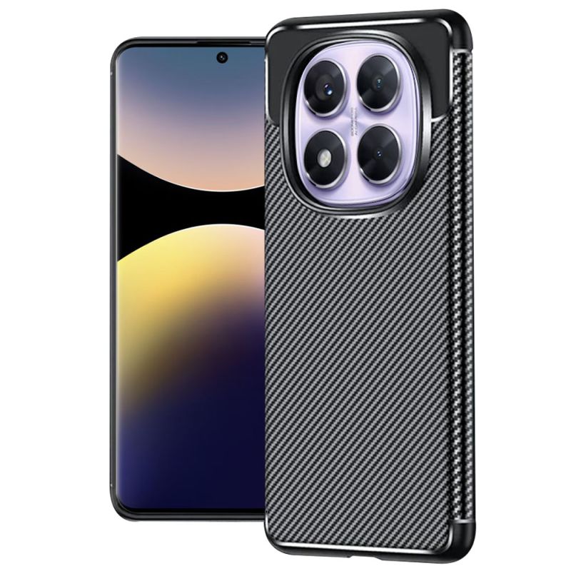 Husa pentru Xiaomi Redmi Note 14 Pro 5G / Redmi Note 14 Pro+ 5G / Poco X7 - Techsuit CarbonFiber - Black