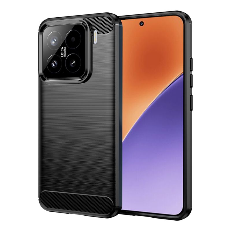 Husa pentru Xiaomi 15 - Techsuit Carbon Silicone - Black