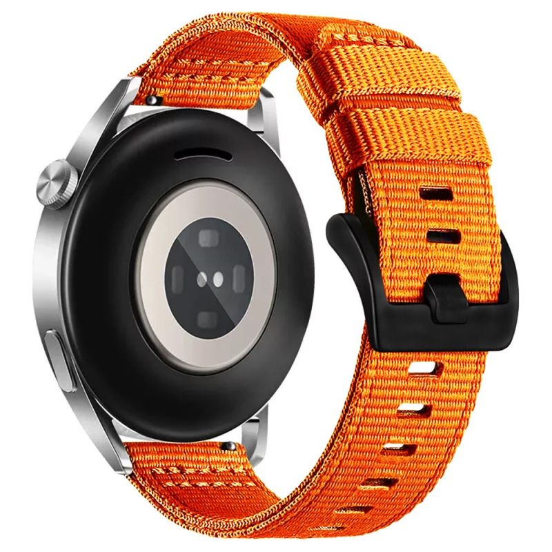 Curea pentru Samsung Galaxy Watch (46mm)/Watch 3/Gear S3, Huawei Watch GT/GT 2/GT 3 (46mm) - Techsuit Watchband 22mm (W070) - Orange Blossom