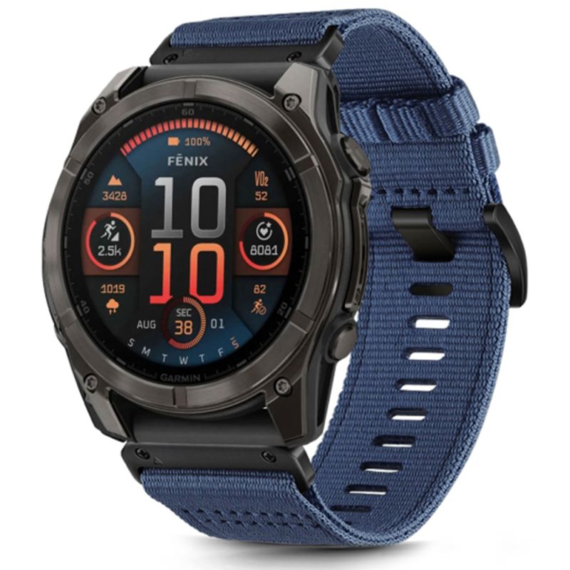 Curea pentru Garmin Fenix 3/3 HR/5X/5X Plus/6X/6X Pro/7X/7X Pro Solar/9/9 Pro/9 Pro Solar - Techsuit Watchband QuickFit 26mm (W070) - Nightshade Blue
