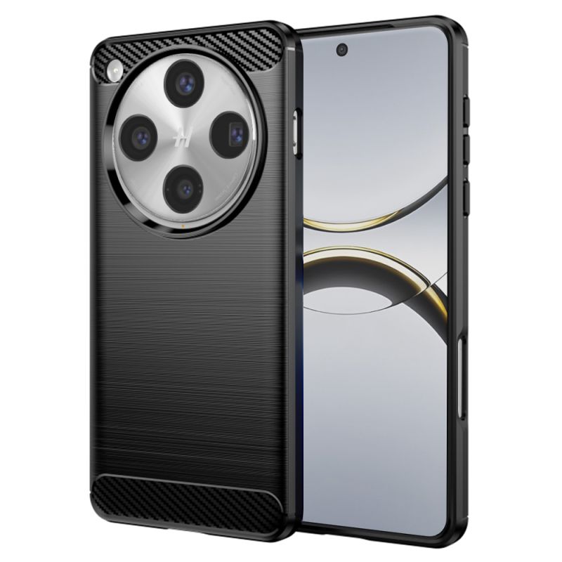 Husa pentru Oppo Find X8 Pro - Techsuit Carbon Silicone - Black