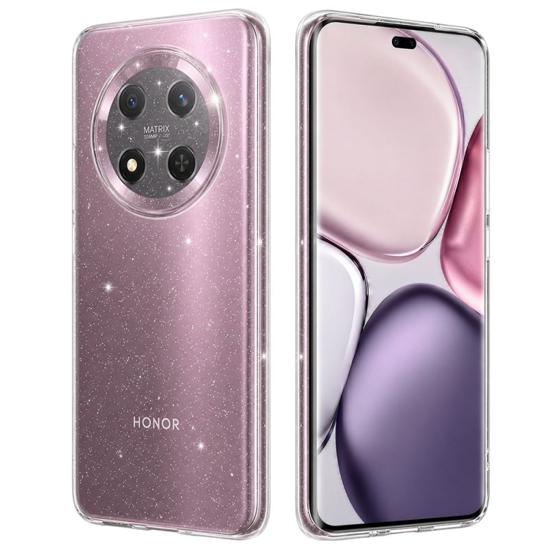 Husa pentru Honor Magic7 Lite / X9c - Techsuit SparkleSkin Series - Clear
