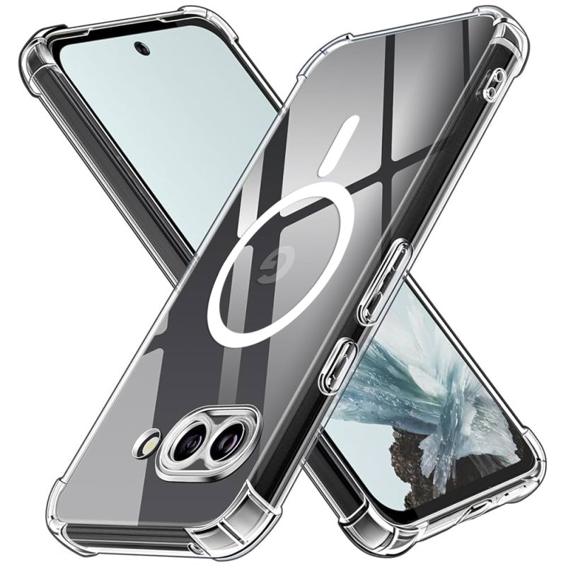 Husa pentru Google Pixel 9a - Techsuit Shockproof Clear Silicone MagSafe - Clear