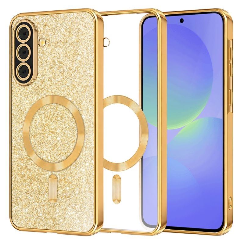 Husa pentru Samsung Galaxy A36 5G / A56 5G - Techsuit Luxury Glitter MagSafe - Gold