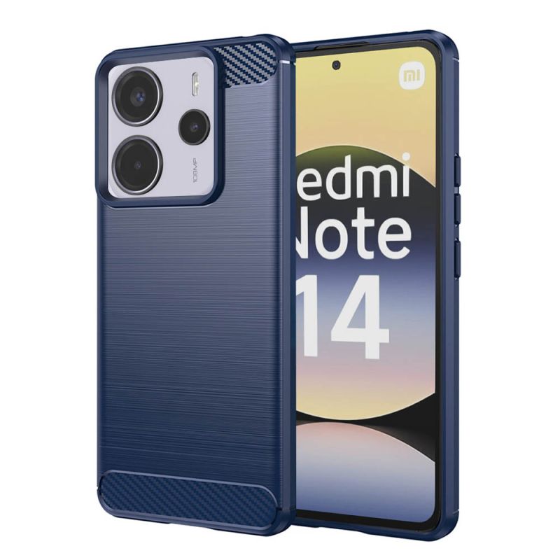 Husa pentru Xiaomi Redmi Note 14 4G (Regional) - Techsuit Carbon Silicone - Blue
