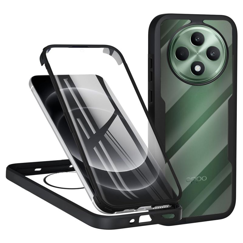 Husa pentru Oppo Reno12 F 4G / Reno12 F 5G / Reno12 FS 4G / Reno12 FS 5G + Folie - Techsuit ColorVerse 360 Series - Black