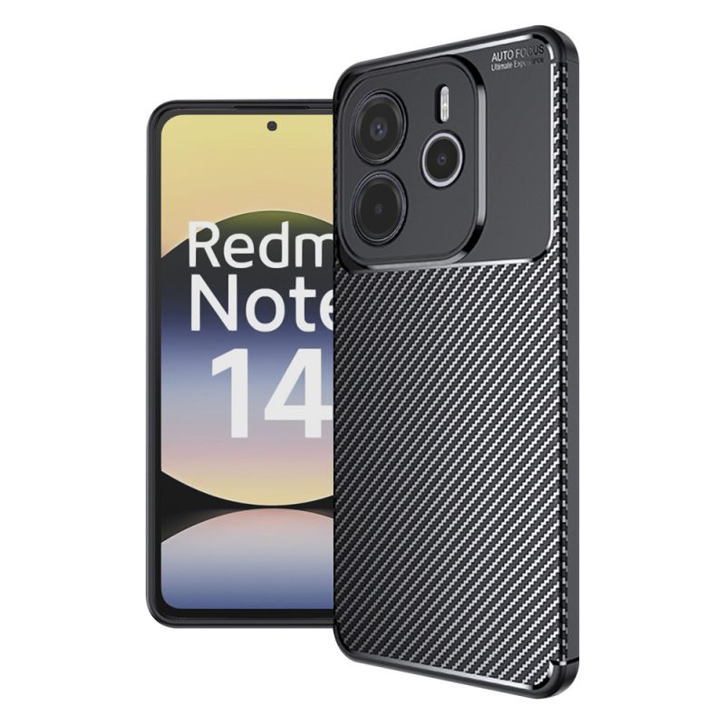 Husa pentru Xiaomi Redmi Note 14 4G (Regional) - Techsuit CarbonFiber - Black