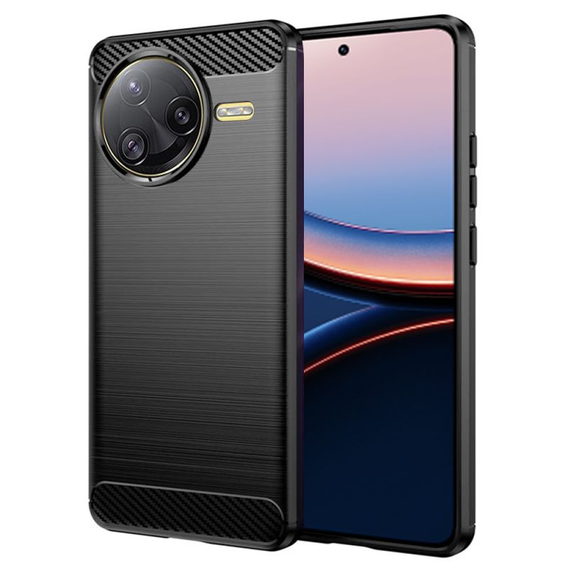 Husa pentru Xiaomi Poco F7 Ultra - Techsuit Carbon Silicone - Black