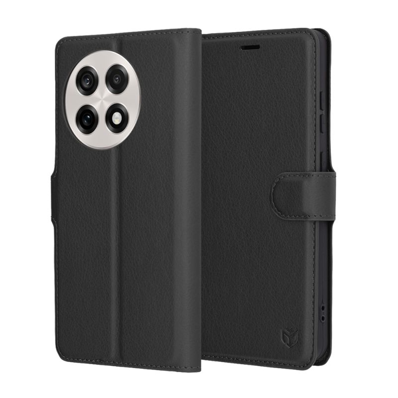 Husa pentru OnePlus 13R - Techsuit Leather Folio - Black