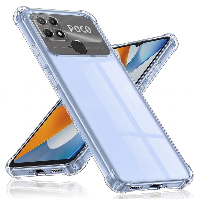 Husa pentru Xiaomi Poco C40 - Techsuit Shockproof Clear Silicone - Clear
