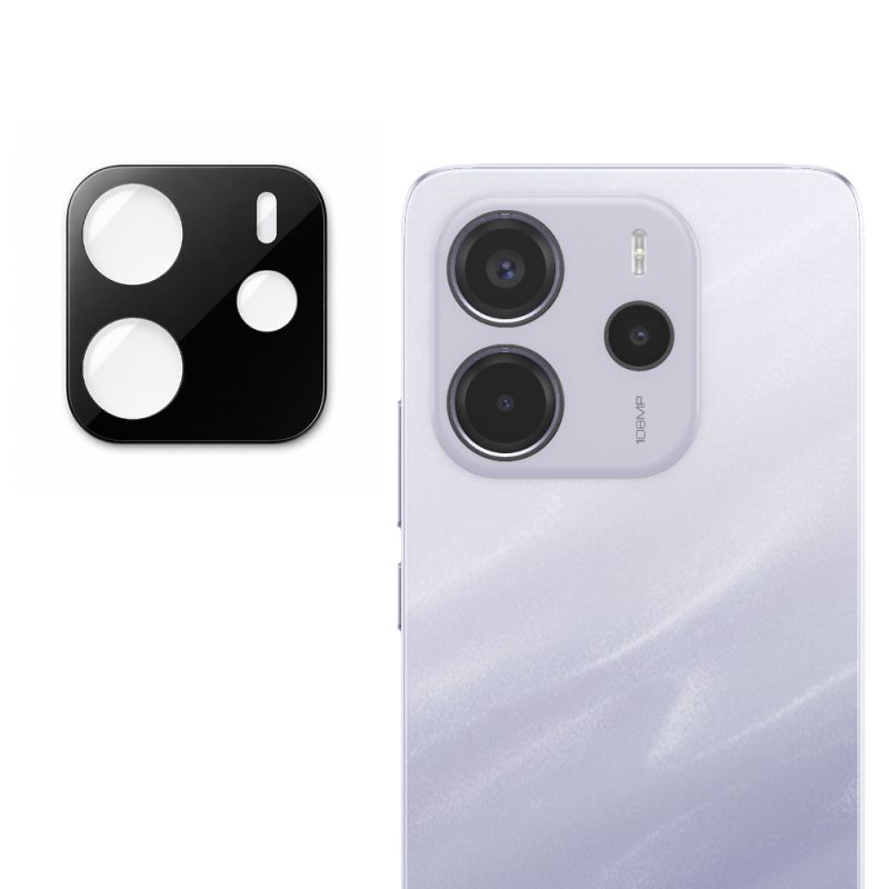 Folie Camera pentru Xiaomi Redmi Note 14 4G (Regional) - Techsuit Full Camera Glass - Black