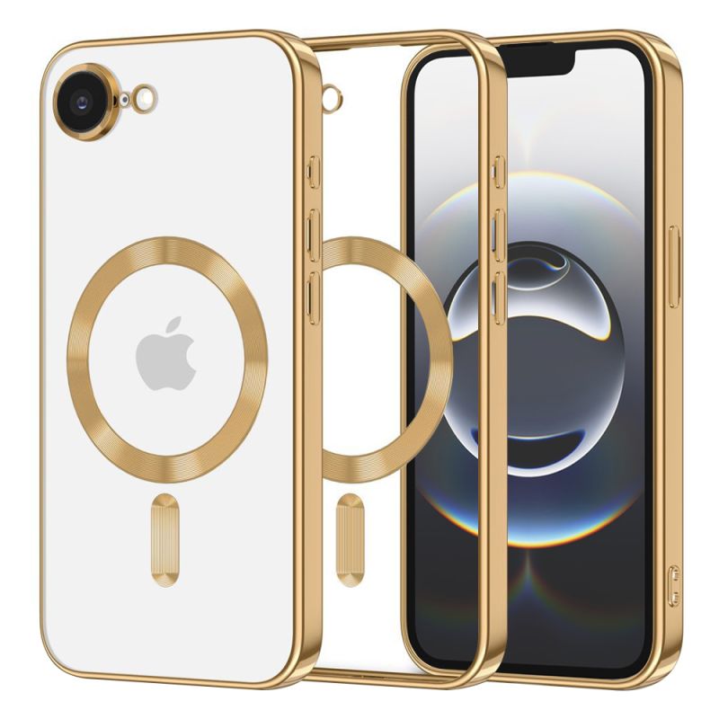 Husa pentru iPhone 16e / iPhone 17e - Techsuit Luxury Crystal MagSafe - Gold