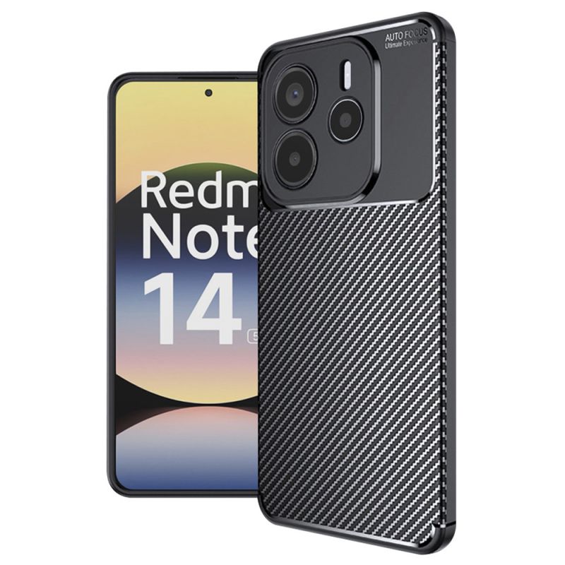 Husa pentru Xiaomi Redmi Note 14 5G - Techsuit CarbonFiber - Black