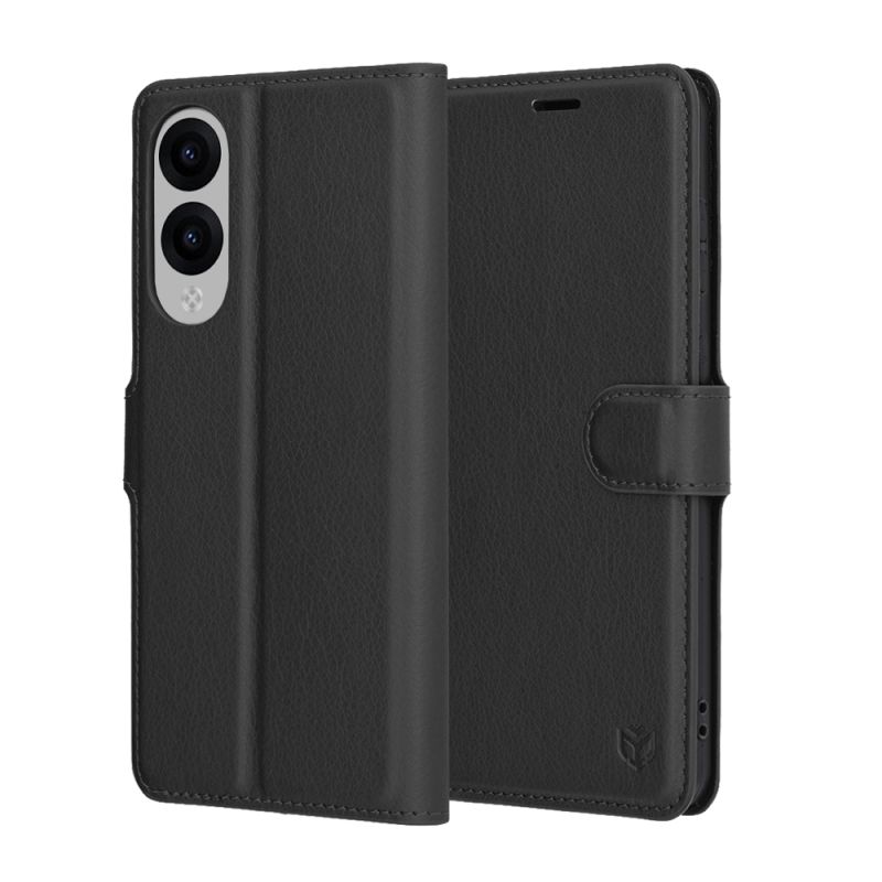 Husa pentru Samsung Galaxy S25 Edge - Techsuit Leather Folio - Black