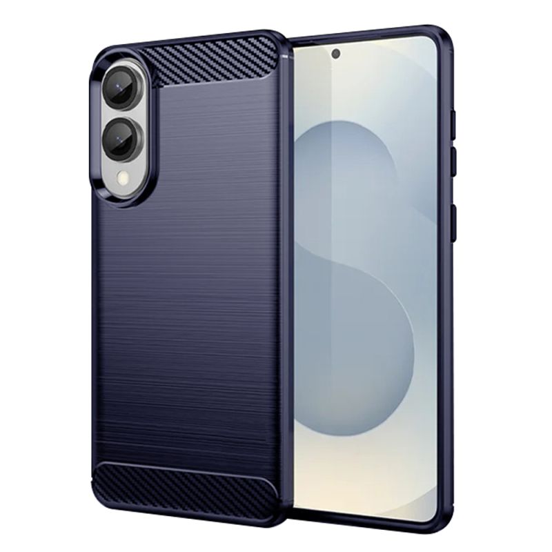 Husa pentru Samsung Galaxy S25 Edge - Techsuit Carbon Silicone - Blue