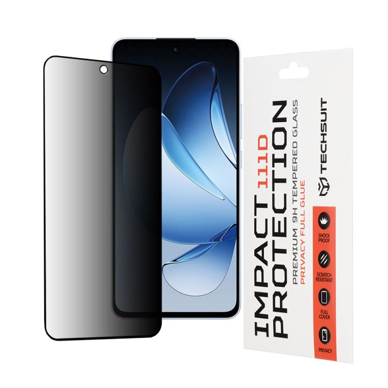 Folie pentru Oppo Reno13 - Techsuit 111D Privacy Full Glue - Black