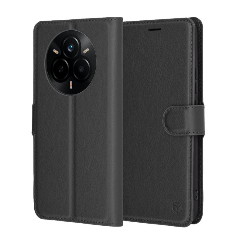 Husa pentru Realme 14 Pro - Techsuit Leather Folio - Black