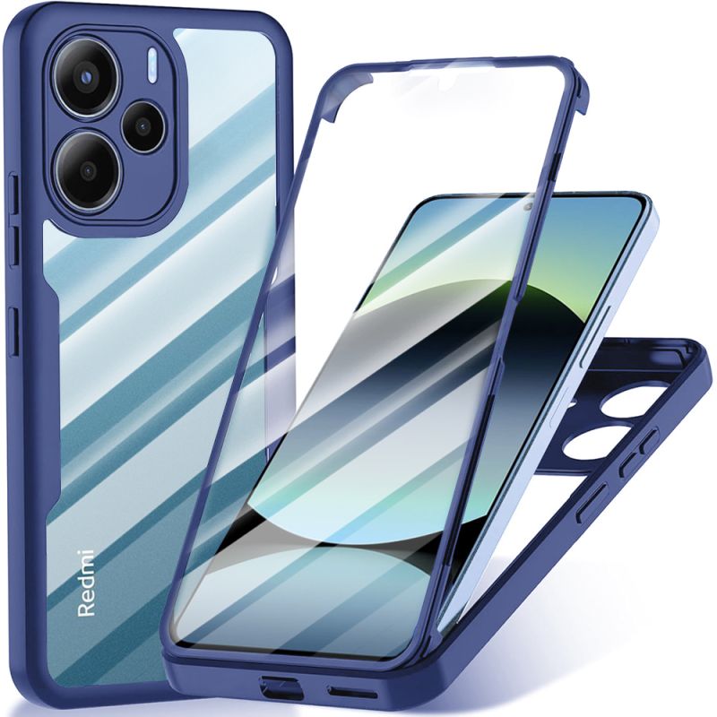 Husa pentru Xiaomi Redmi Note 14 4G (Standard) + Folie - Techsuit ColorVerse 360 Series - Blue