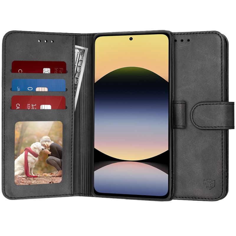 Husa pentru Xiaomi Redmi Note 14 4G (Standard) - Techsuit Diary Book - Black