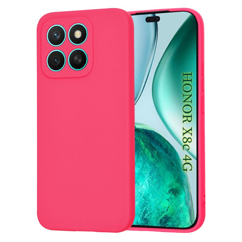 Husa pentru Honor X8c - Techsuit SoftFlex - Hot Pink