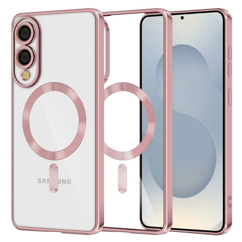 Husa pentru Samsung Galaxy S25 Edge - Techsuit Luxury Crystal MagSafe - Pink