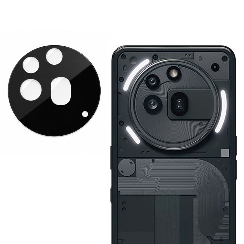 Folie Camera pentru Nothing Phone (3a) Pro - Techsuit Full Camera Glass - Black