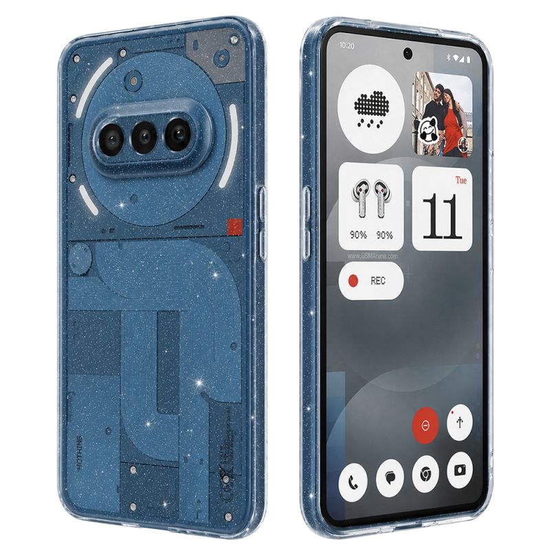 Husa pentru Nothing Phone (3a) - Techsuit SparkleSkin Series - Clear