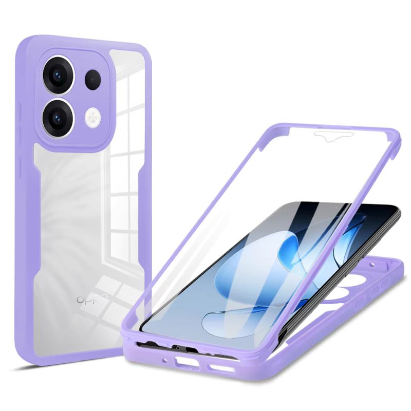 Husa pentru Oppo Reno13 + Folie - Techsuit ColorVerse 360 Series - Purple