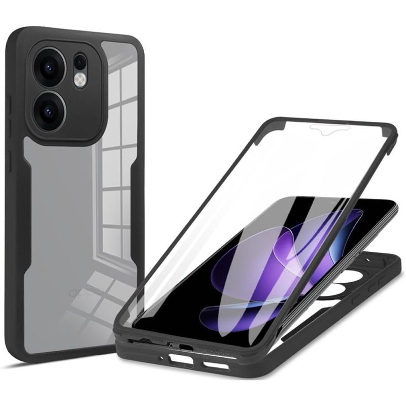 Husa pentru Oppo Reno13 F 4G / Reno13 F 5G / Reno13 FS 5G + Folie - Techsuit ColorVerse 360 Series - Black