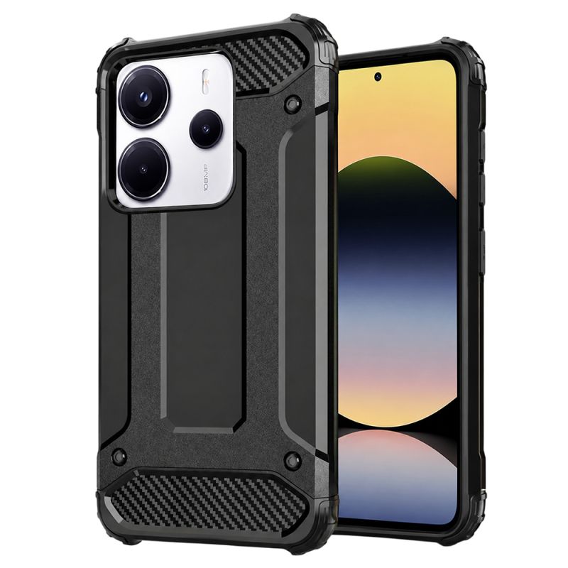 Husa pentru Xiaomi Redmi Note 14 4G (Standard) - Techsuit Hybrid Armor - Black