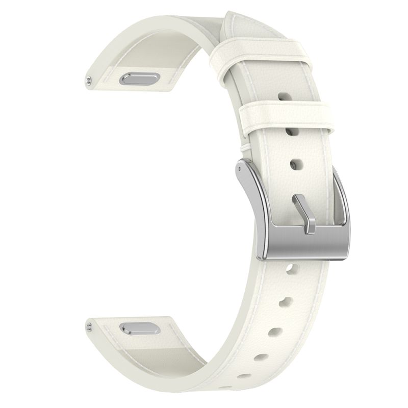Curea pentru Huawei Watch GT 4 (41mm)/W1/Honor Watch S1/Garmin Venu 2S/Vivoactive 4S - Techsuit Watchband 18mm (W073) - White