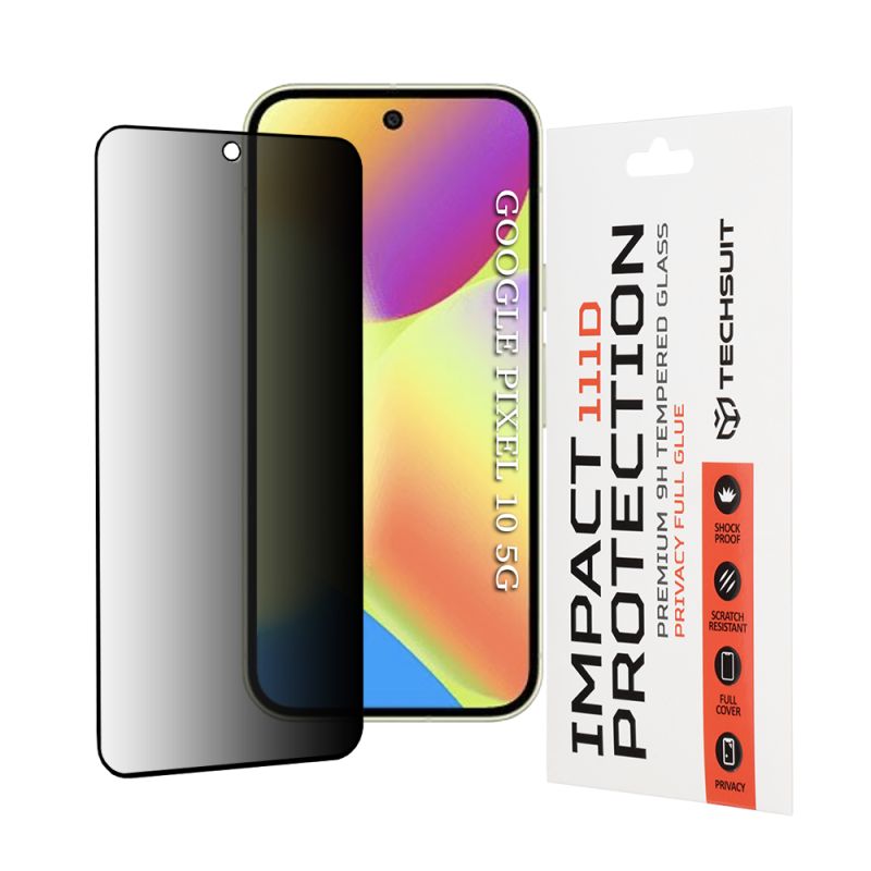Folie pentru Google Pixel 10 - Techsuit 111D Privacy Full Glue - Black