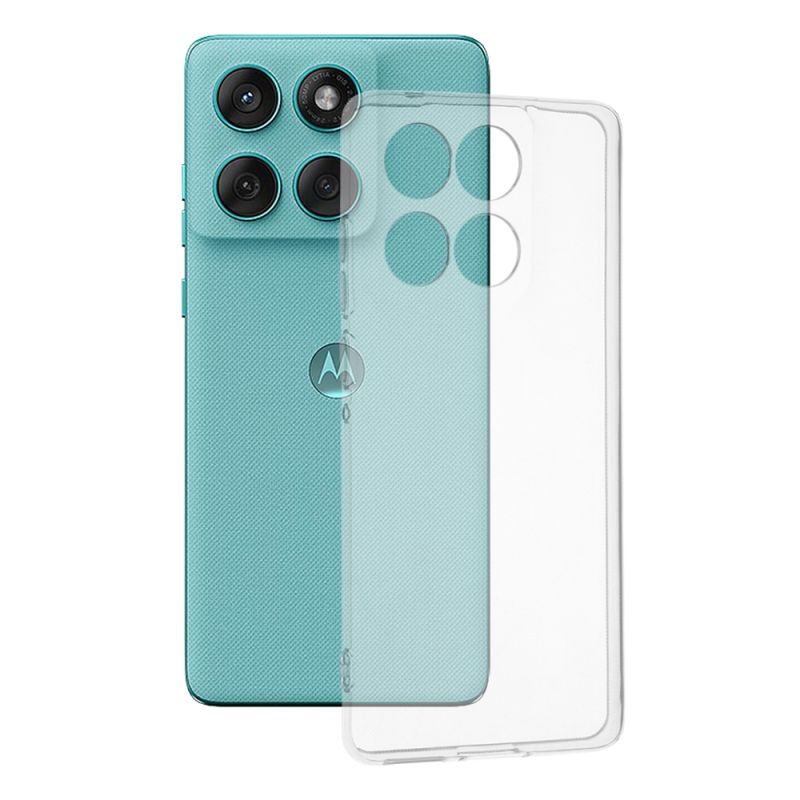 Husa pentru Motorola Edge 60 / Edge 60 Fusion - Techsuit Clear Silicone - Transparent