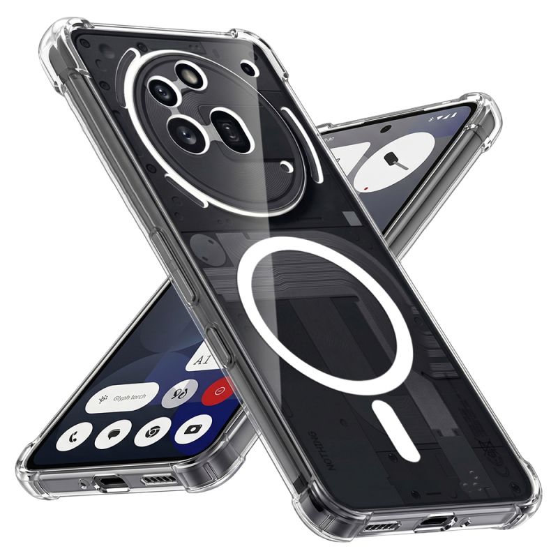 Husa pentru Nothing Phone (3a) Pro - Techsuit Shockproof Clear Silicone MagSafe - Clear