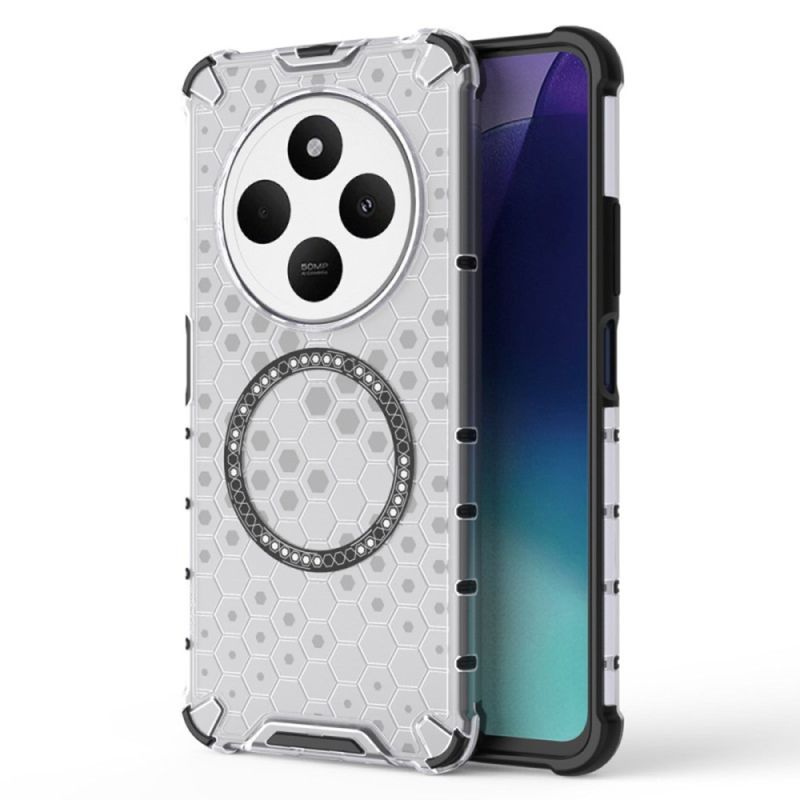 Husa transparenta pentru Xiaomi Redmi 14C / Poco C75 - Techsuit HoneyComb Shield MagSafe - White