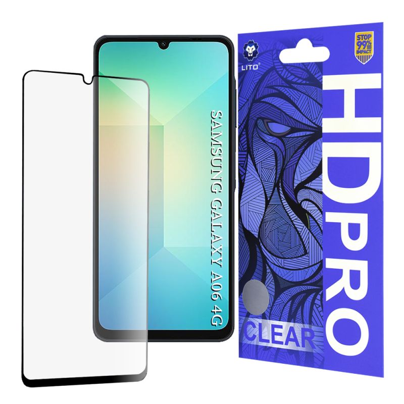 Folie pentru Samsung Galaxy A06 4G / A06 5G / A07 4G / A07 5G - Lito HD Pro Clear - Black