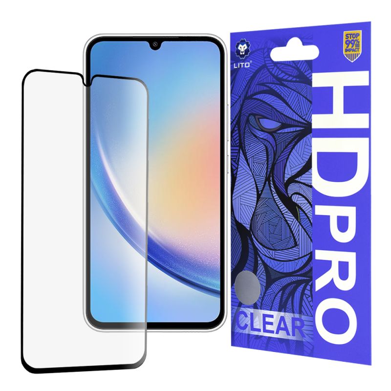 Folie pentru Samsung Galaxy A34 5G - Lito HD Pro Clear - Black